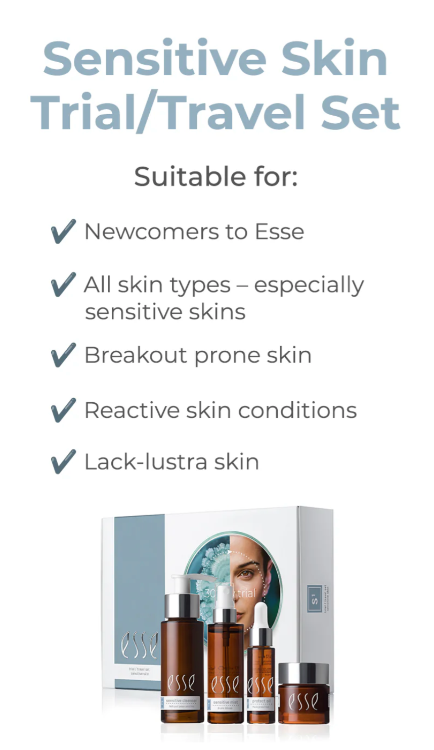Sensitive Skin Trial / Travel Set - Start/reisesett for sensitiv hud